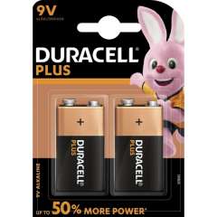 DURACELL 9V PLUS POWER BATTERI (2 stk.) (1)