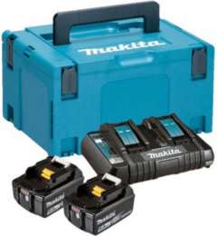 Makita DOBBELTLADER DC18RD + 2 stk 3,0 AH BL1830 (1)